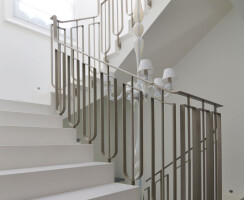 Nickel Plated Straight Staircases