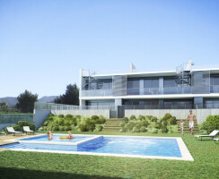 Architectural rendering of dwellings in Ibiza