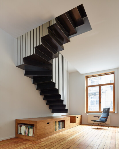 Renovating, splitting and extending a Brussels terraced-house