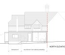 Elevation Drawing of Single Storey Glazed Extension