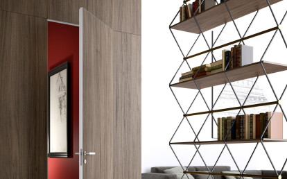 Linvisibile Alba Infinito Hinged door, laminate finish