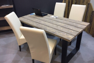 Dining table U-shaped wooden legs Dining table U-shaped wooden legs