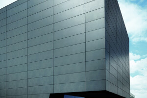Thin ceramic facade panels