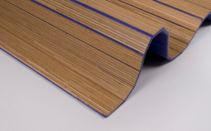 Acoustic - Wool felt flexible for wall, ceiling, furniture and sharply curved or flexible forms, Oak