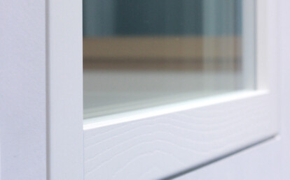 Compact wood-aluminum window - detail