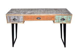 Knock Down Distressed Console Table