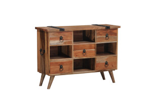 Mango and Acasia Wood Sideboard with Drawers