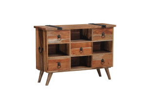 Mango and Acasia Wood Sideboard with Drawers