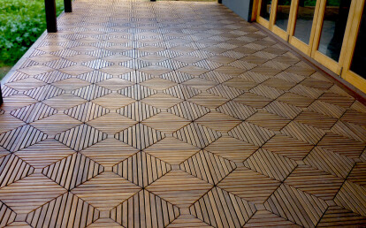 Decking Over Joists | Sakkho Wood Tiles