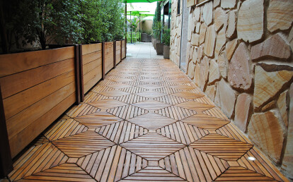 Decking Alley | Sakkho Wood Tiles