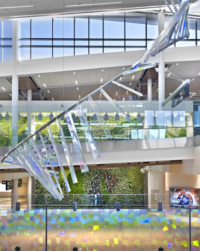 Edmonton International Airport Living Walls