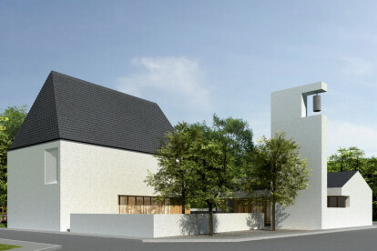 reformed church by sagra architects