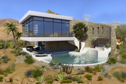 Oasis House- Rear view1