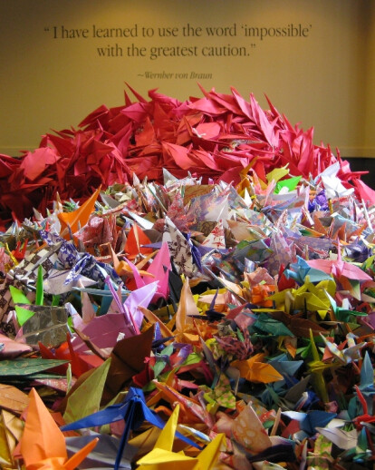 Kids Challenged to Make 100,000 Origami Paper Cranes