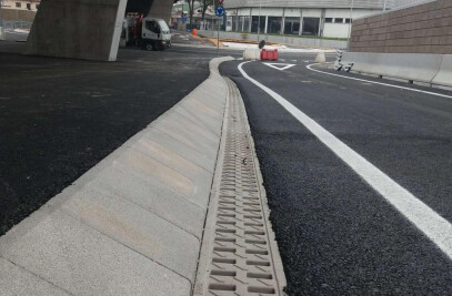 KOMPAQDRAIN® CHANNELS FOR A ROAD IN THE NORTH OF ITALY