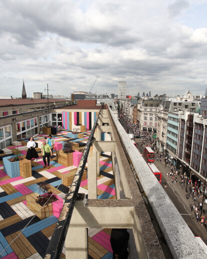 Roof terrace for LCF gallery