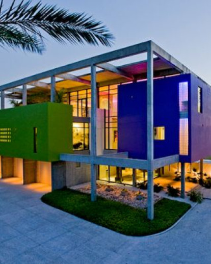 Colorful Contemporary Beach House