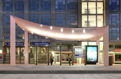 BUS STATION CANOPIES - THE WORLDS THINNEST STEEL ROOF