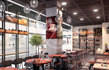 Industrial Rustic Cafe Interior Design Comelite