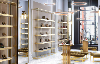 Luxury Shoe Store Design, Comelite Architecture Structure and Interior  Design