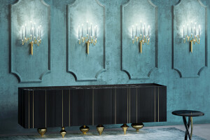 Il Pezzo 1 Black Credenza