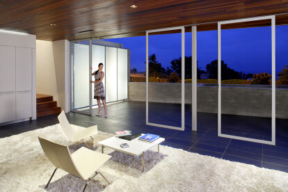 Single Track Sliding Glass Walls