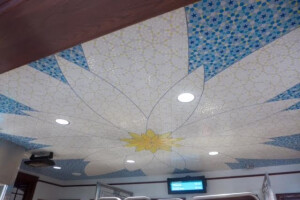 Mosaico Digitale Ceiling Installation CTA Chicago Metro Station