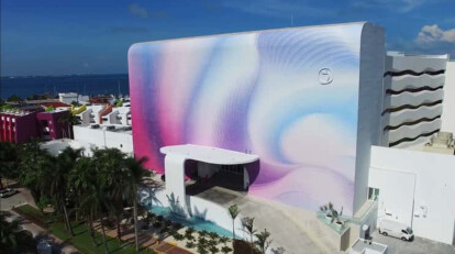 Mosaico Digitale We are honored to celebrate and be a part of the Temptation Cancun Resort , designed by Karim Rashid and redefi