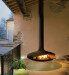 Gyrofocus Suspended  Outdoor Wood Fireplace