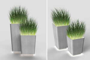 Brenta | Illuminated planters L and M