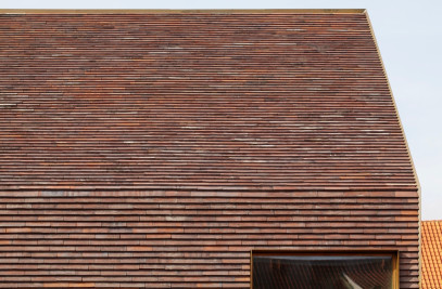 Petersen Cover handmade clay bricks for facade and roof cladding