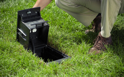 Ground Box in the open position