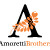 Amoretti Brothers Blackened Steel Range Hood with Stainless Steel Strips