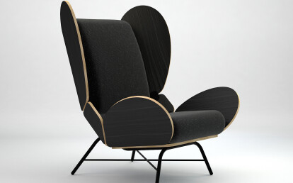 FreeWing lounge chair - olive