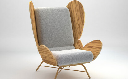 FreeWing lounge chair - dark