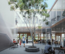 View of Creative Service Building patio