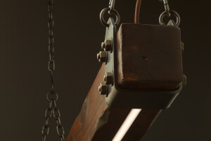 Wood Beam LED Pendant Light No.1