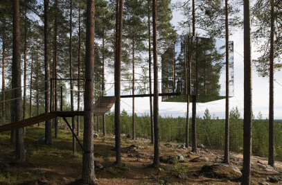 Mirrorcube, Tree Hotels in Harads