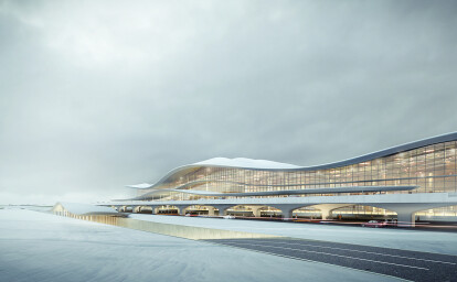 Yantai International Airport Terminal 2, Yantai, China, by Aedas