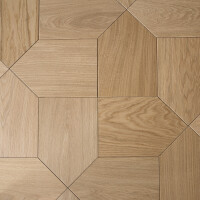 Home Sweet Home geometrically cut engineered oak wood flooring
