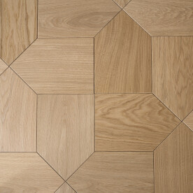 Home Sweet Home geometrically cut engineered oak wood flooring