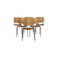Industrial Design Stacking Chairs – Set of 4