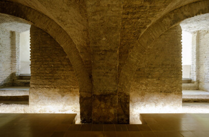 Intervención en los sótanos del Alcazar de Sevilla