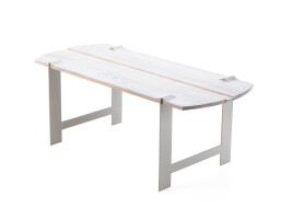 White washed oak coffee table