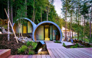 Outdoor Spa With Seven Wellness Pods And Soaking Pool With Hot Tub
