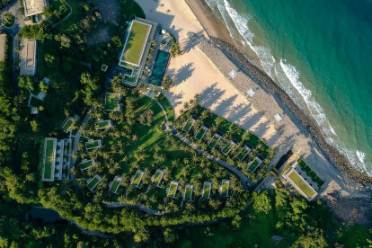 A green oasis from above