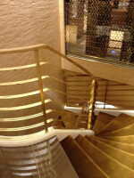 BRASS STAIRCASE FOR FASHION STORE
