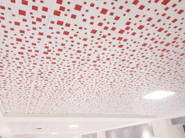 Decorative and acoustic ceiling tiles