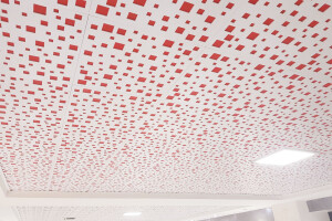 Decorative and acoustic ceiling tiles