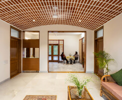 Newly constructed Lobby looking towards the Old Construction beyond